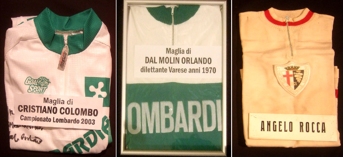 maglie donate al Santuario della Madonna del Ghisallo